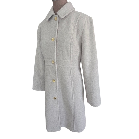 J.Crew Wool-blend Lady Coat / Jacket AT107  Heather Dusk Grey Size 12 - Picture 7 of 16